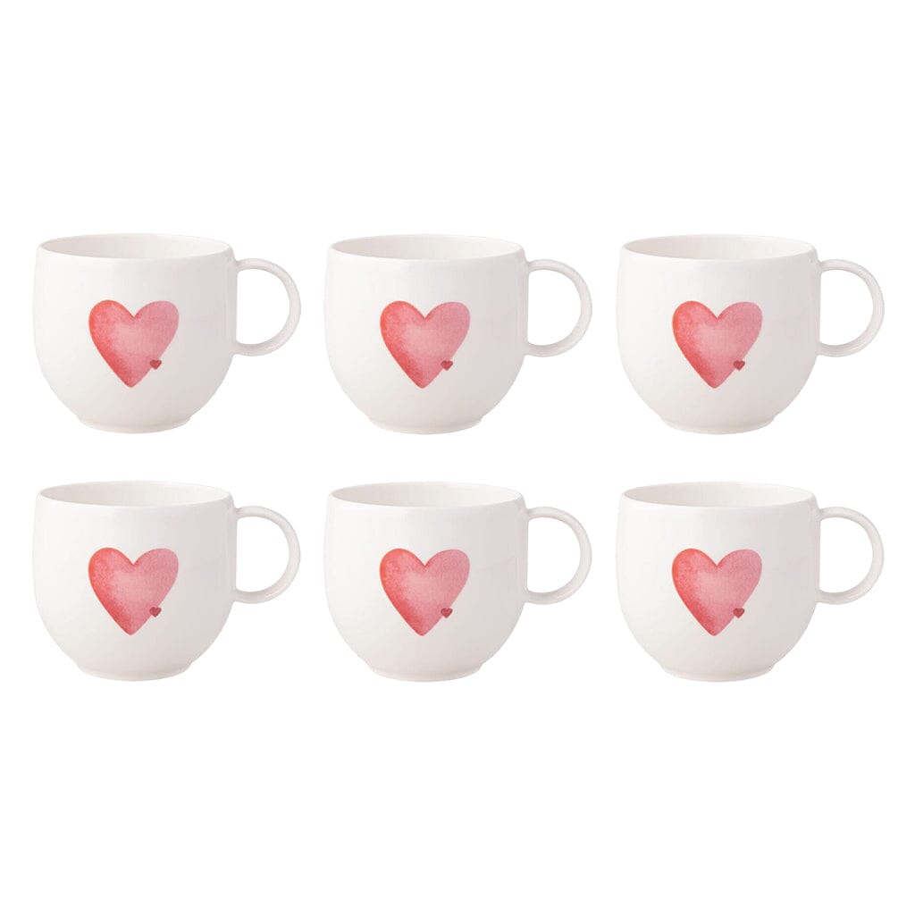 Villeroy & Boch - With Love - Mok Sending Love, Set van 6 Villeroy & Boch 