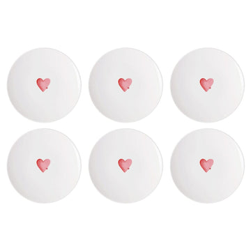 Villeroy & Boch - With Love - Ontbijtbord Sending Love, Set van 6 Villeroy & Boch 