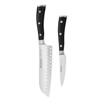 Wüsthof - Coffret de 2 couteaux Classic Ikon - Santoku + Couteau de bureau