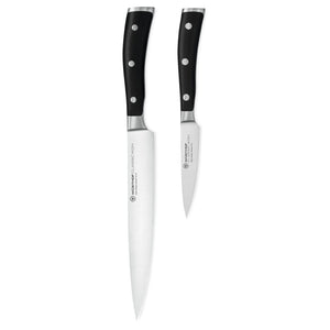Wüsthof - Coffret de 2 couteaux Classic Ikon - Couteau à découper + Couteau de bureau