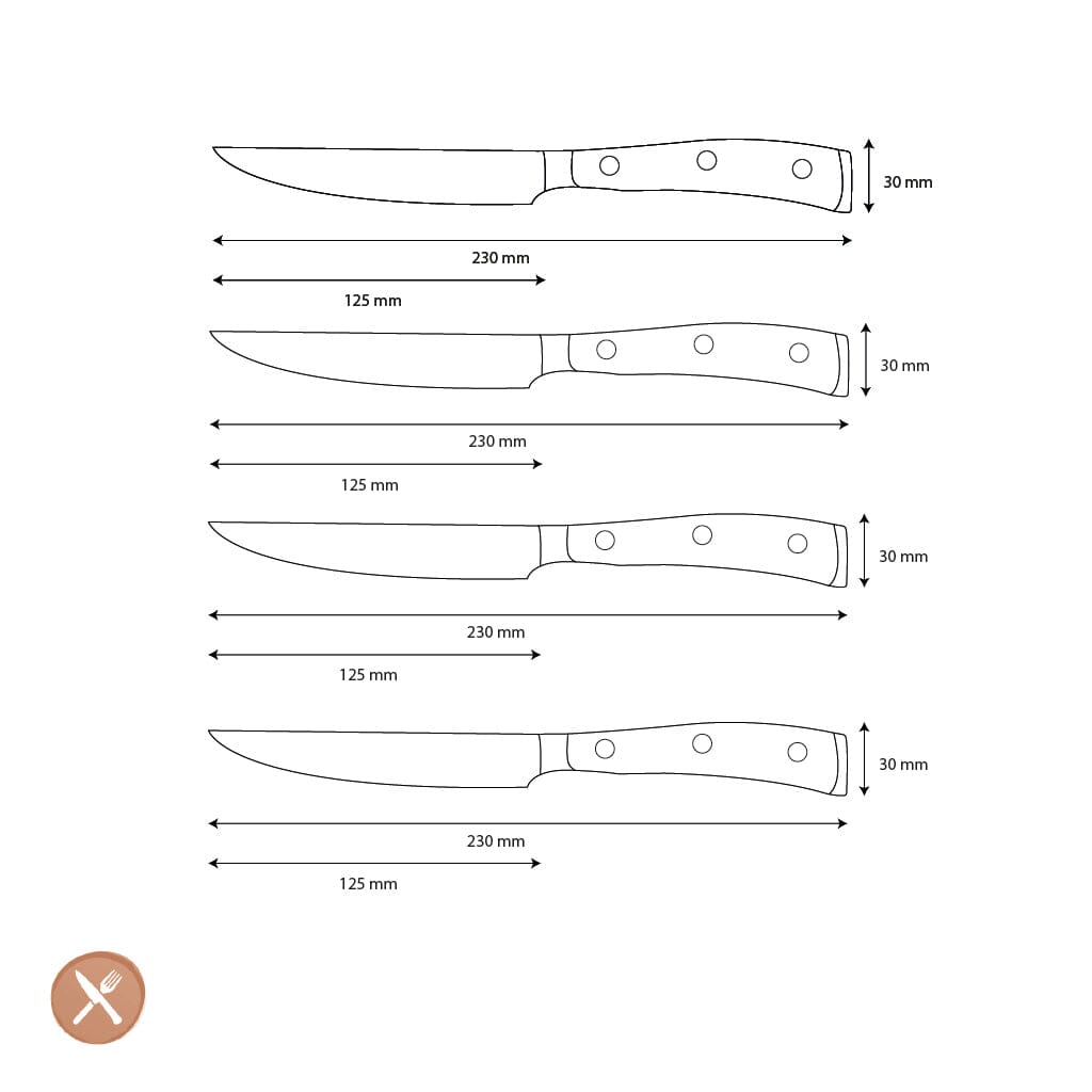 Wusthof - Classic Steakmessenset 4-delig Purple Yam Messenset Wusthof 