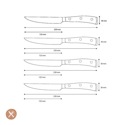 Wusthof - Classic Steakmessenset 4-delig Purple Yam Messenset Wusthof 