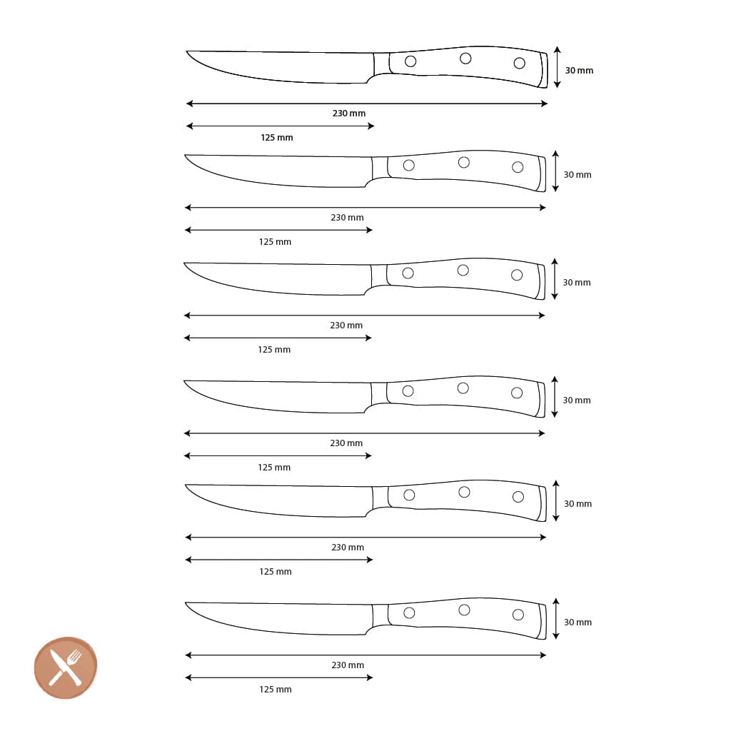 Wusthof - Classic Steakmessenset 6-delig Messenset Wusthof 