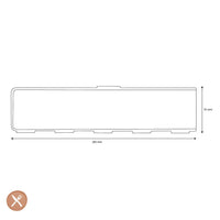 Wusthof - Magnetische Mesbeschermer breed 26 cm Messenbeschermer Wusthof 